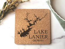  Harlan Co. Lake, Ne  Map Cork Trivet Hot Pad