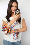 Nebraska Huskers Beaded Cellphone Wristlet