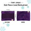 Kids Fleece Lined Scarf - Purple