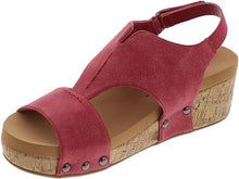  Boutique by Corkys Refreshing - Red Chunky Glitter Wedge