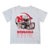 University of Nebraska Dripping Football Helmet T-Shirt