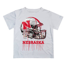  University of Nebraska Dripping Football Helmet T-Shirt