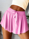 Drawstring High Waist Lined Tennis Skorts | 10 Colors S-4X