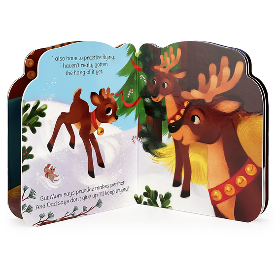 A Little Reindeer Shaped Christmas Board Book