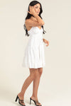 C4A95-EM08 EYELET EMBROIDERED SUNDRESS WITH TIE AT BUST
