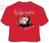 Nebraska First Quarter Volleyball Cropped Cuffed Tee