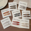 2 Pcs Simple Hollow Out No Bend Hair Clip MK2PPM6W6HCP472