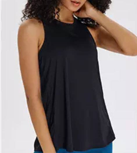 Open Back Knotted Sports Tank Top