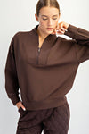 MODAL POLY SPAN SCUBA LUXE HALF ZIP JACKET