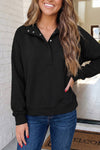 LAS Solid Snap Button Collar Sweatshirt (S-2XL)