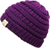 Kids No Pom Beanie (Purple)