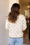 LAS Colorful Polka Dot Crew Neck Sweater (S-XL)