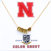 Nebraska Cornhuskers Heart Necklace