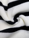 Striped Color-Blocking Long Sleeve Knit Cardigan