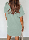 Summer Casual T-shirt Short-sleeved Dress (With Pockets)