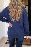 LAS Solid Snap Button Collar Sweatshirt (S-2XL)