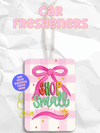 Shop small Christmas custom business name car fresheners