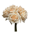 10" Pack of 5 Stems-Moisturized coating Real Touch Rose