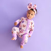 Emmy RUFFLE ZIP Bamboo Halloween Pumpkins Baby Outfit