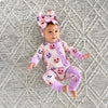 Emmy RUFFLE ZIP Bamboo Halloween Pumpkins Baby Outfit