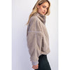SHERPA MOCK NECK QUARTER ZIP JACKET