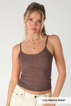 NIKIBIKI White Polka Dot Strap Cami