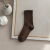 Flounce Solid Color Simple Sweet Socks MK2BLW6W8FSO263