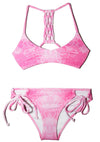 Pink Sugar Beach - Two-Piece Bikini Swimsuit SET Girls Size 8