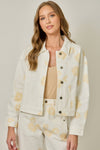 Floral Printed Denim Jacket