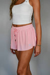 Flutter Away Butterfly Shorts - Petal Pink
