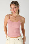 NIKIBIKI White Polka Dot Strap Cami