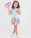 Girls Tropical Breeze Active Top With Mesh