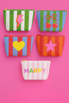 Cute Stripe Tyvek Pouch | Teen and Girl Stocking Stuffer