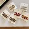 2 Pcs Simple Hollow Out No Bend Hair Clip MK2PPM6W6HCP472