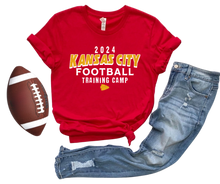  2024 Kansas City Football Training Camp Red Tee