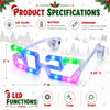 2027 LED Light Up New Year Party Glasses