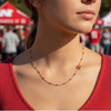 University of Nebraska Side Logo Necklace