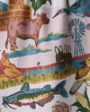 Greetings From Nebraska Tea Towel