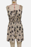 Floral Sleeveless Tie-Front Romper
