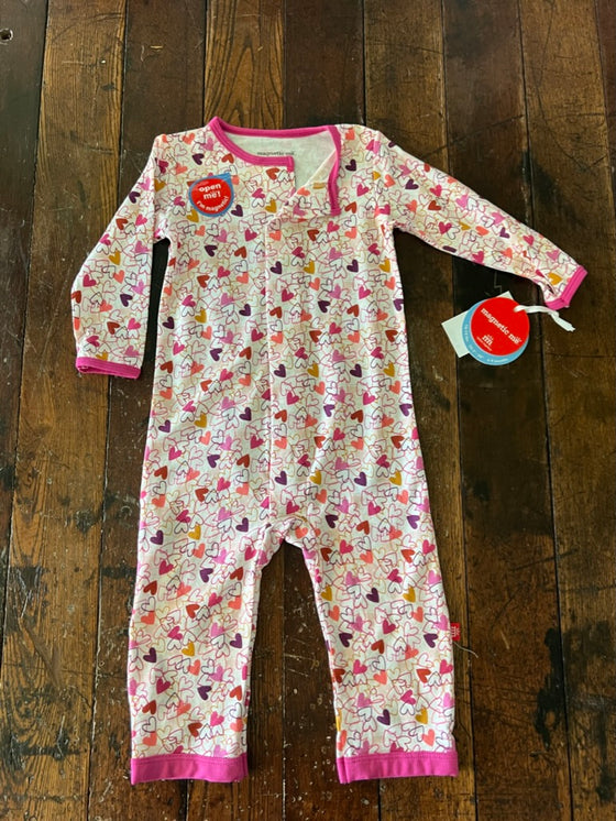 Heart To Heart Modal Magnetic Coverall - Toddler
