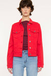 KAN CAN RED ZIG ZAG STICH JACKET