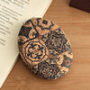 Vintage Floral Print Foldable Makeup Mirror MK2PPFN6C5MR73