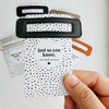 Thank You Gifts Vegan Leather Hair Clip - Made My Day Card