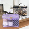 Sheer Heart Print Cosmetic Case