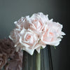 10" Pack of 5 Stems-Moisturized coating Real Touch Rose