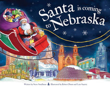  Santa is Coming to Nebraska -Hardcover Book