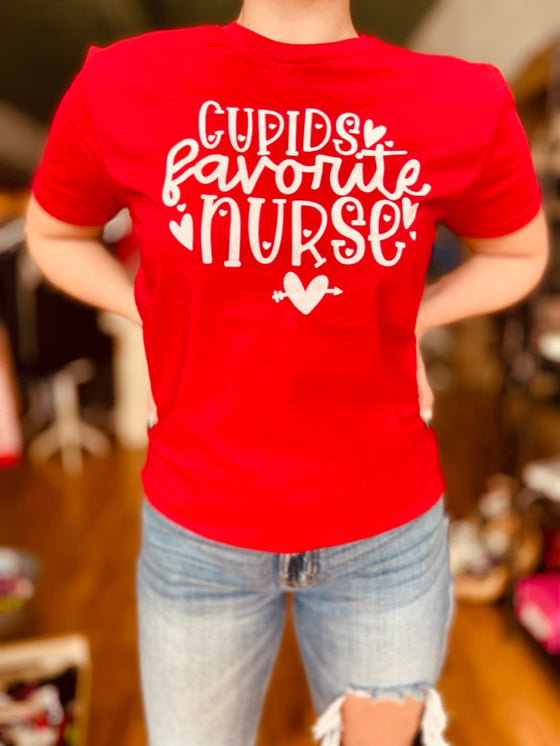 Cupid's Favorite Nurse Tee