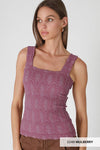 Lace Textured Square Top