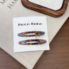 2 Pcs Simple Hollow Out No Bend Hair Clip MK2PPM6W6HCP472