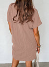 Summer Casual T-shirt Short-sleeved Dress (With Pockets)